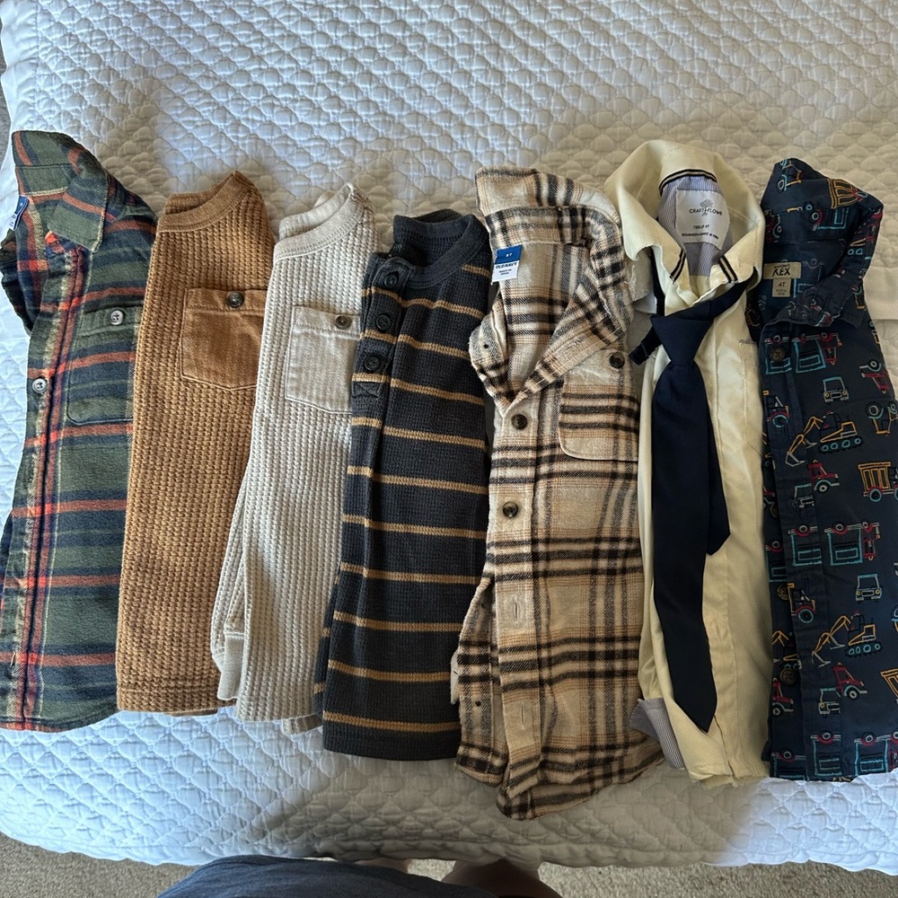 Assorted Boys' Shirts and Tie Set